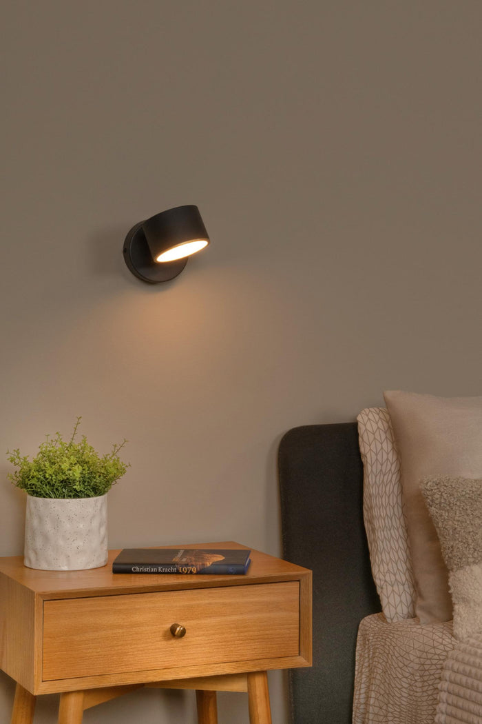 Lucide GIAN Wandlamp - Zwart