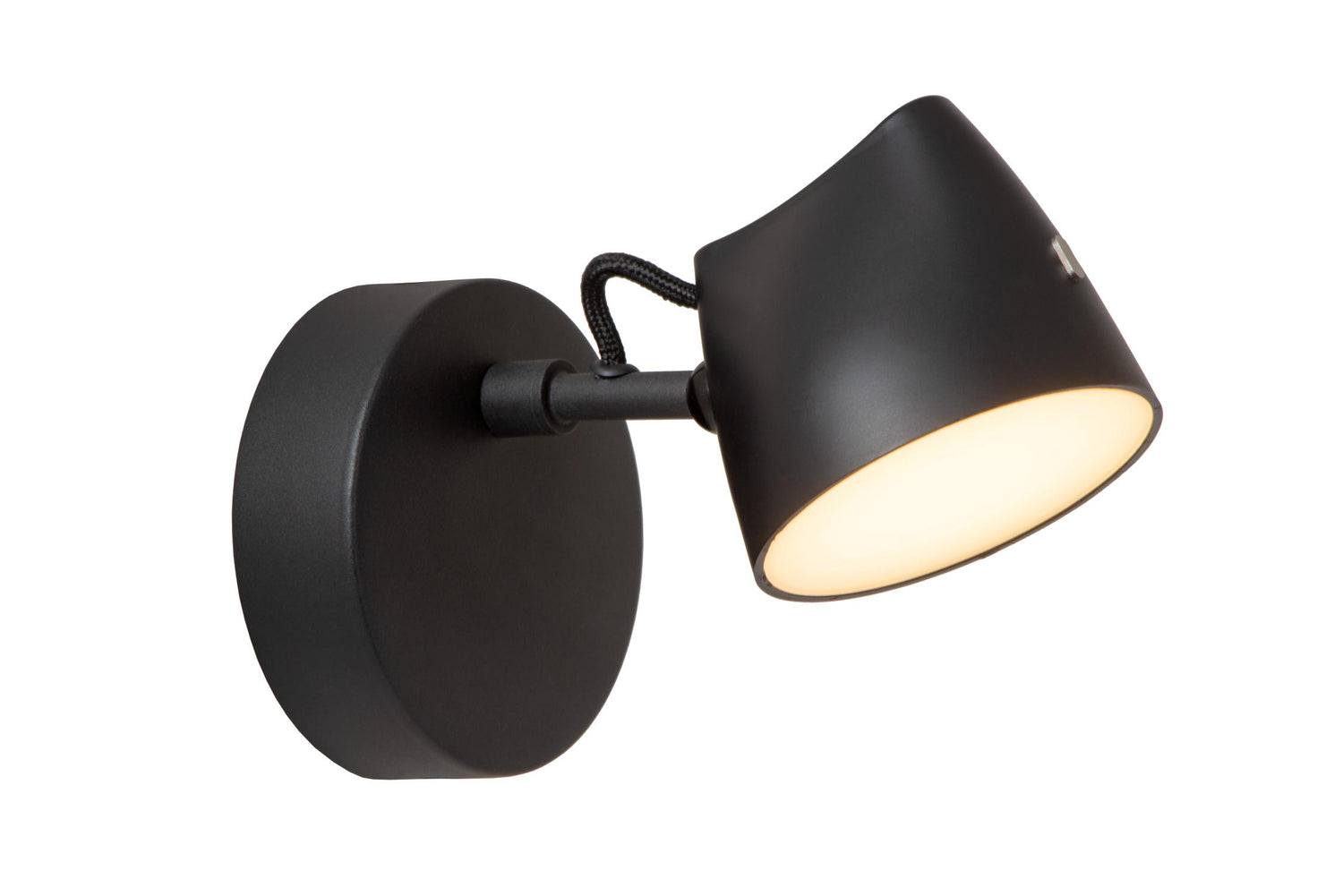 Lucide MILNE Wandlamp - Zwart