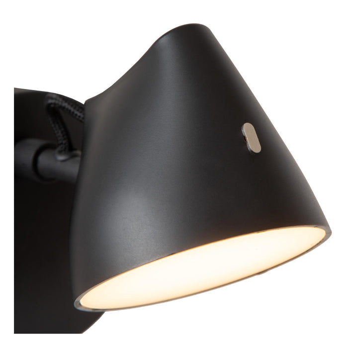 Lucide MILNE Wandlamp - Zwart