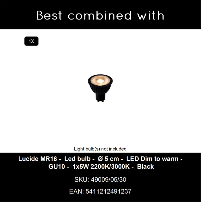 Lucide Premium BRAGA Wandlamp - Koffie