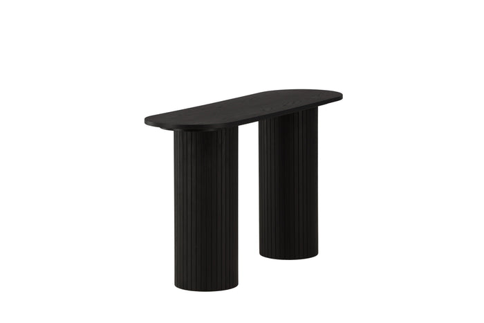 Fjôrd - Sidetable Zwart 130cm - Fineer - Bianca