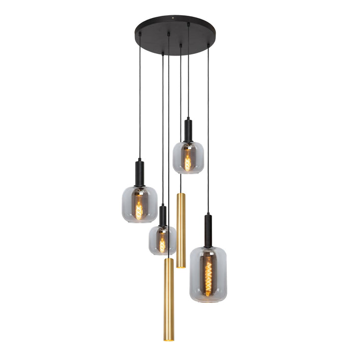 Lucide JOANET Tube Hanglamp - Messing
