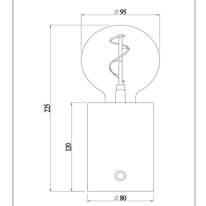 Lucide VIVO Tafellamp - Mat Goud | Messing