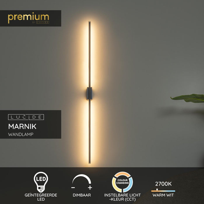 Lucide Premium MARNIK Wandlamp - Zwart