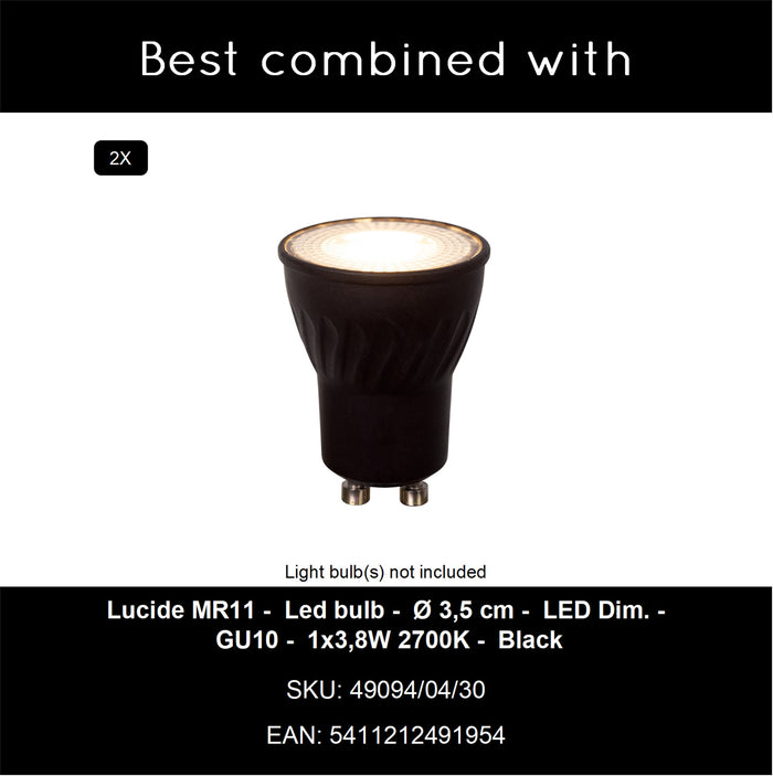 Lucide DUPLA Wandspot - Roest bruin