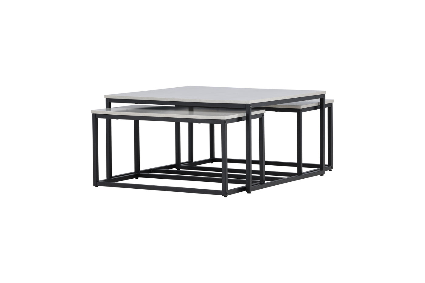 Fjôrd - Salontafel Stonelook 80cm - Stone - Solna