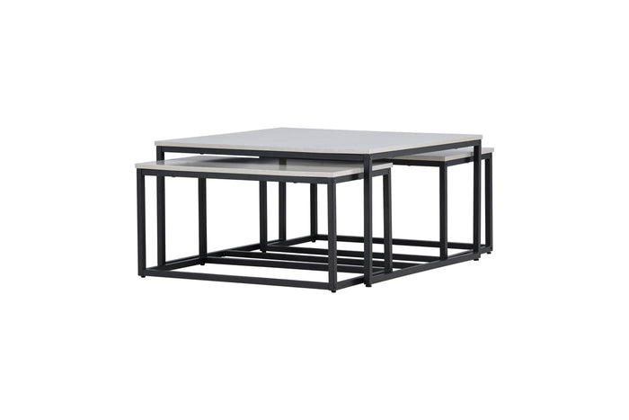 Fjôrd - Salontafel Stonelook 80cm - Stone - Solna