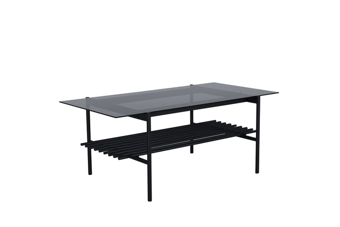 Fjôrd - Salontafel Zwart Smoked 120cm - Glas - Von