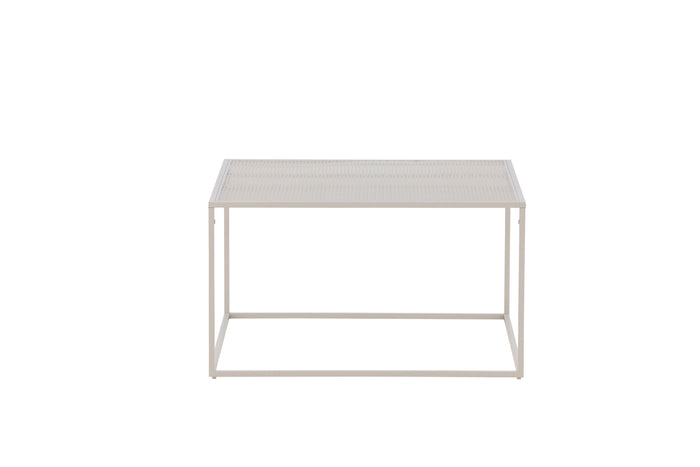 Fjôrd - Salontafel Beige 80cm - Staal - Netz