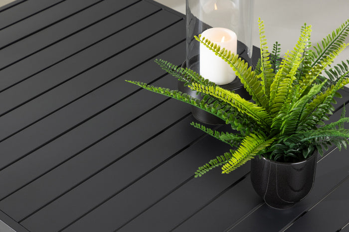 Fjôrd - Salontafel Zwart 120cm - Aluminium - Copacabana