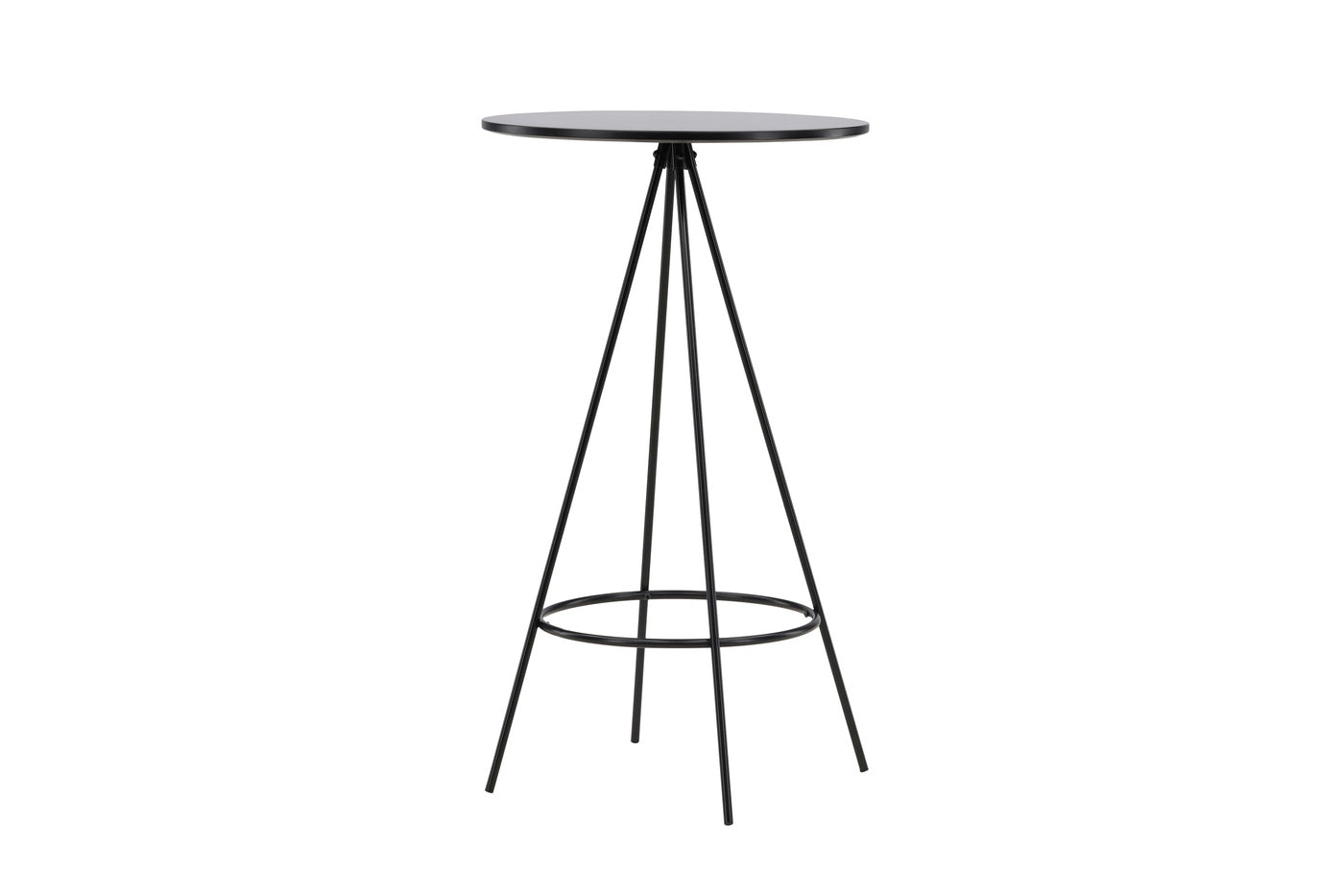 Fjôrd - Bartafel Zwart Ø60cm - Fineer - Bistro