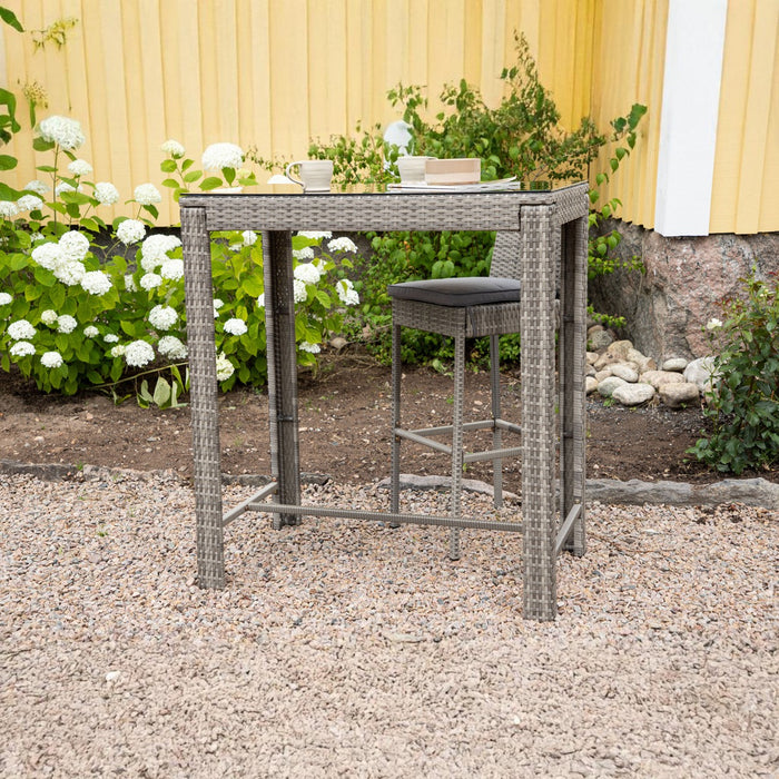 Fjôrd - Outdoor Bartafel Grijs 100cm - Wicker