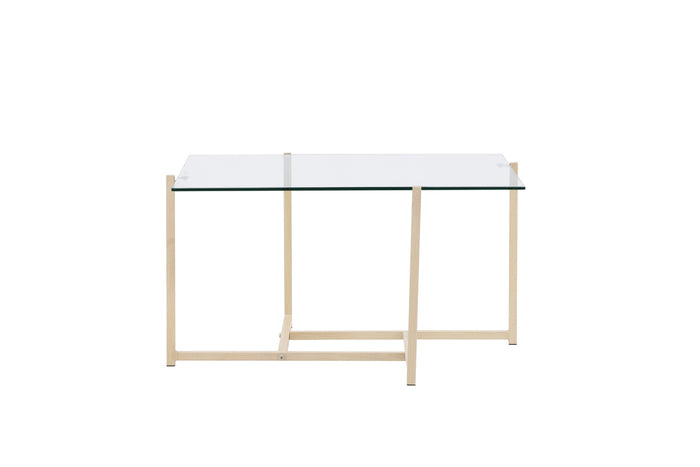 Fjôrd - Salontafel Zwart 80cm - Glas - Hybrid