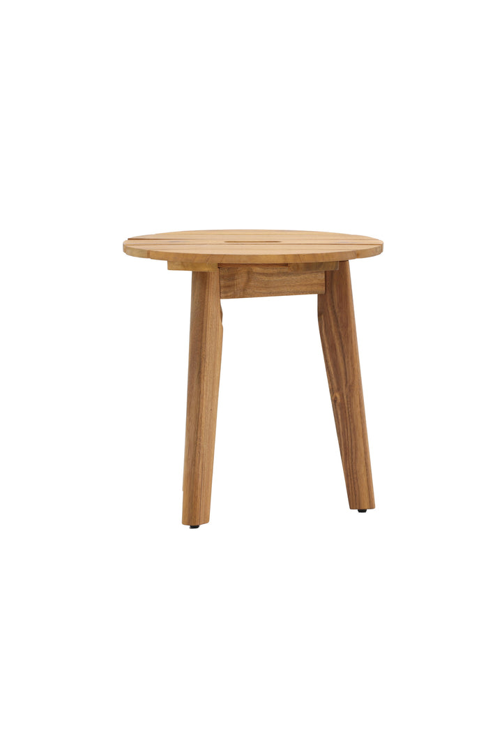 Fjôrd - Bijzettafel Naturel Ø40cm - Acaciahout - Chania