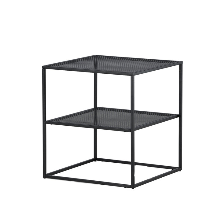 Fjôrd - Bijzettafel Zwart 65cm - Staal - Netz