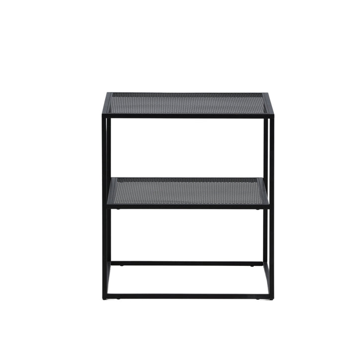 Fjôrd - Bijzettafel Zwart 65cm - Staal - Netz