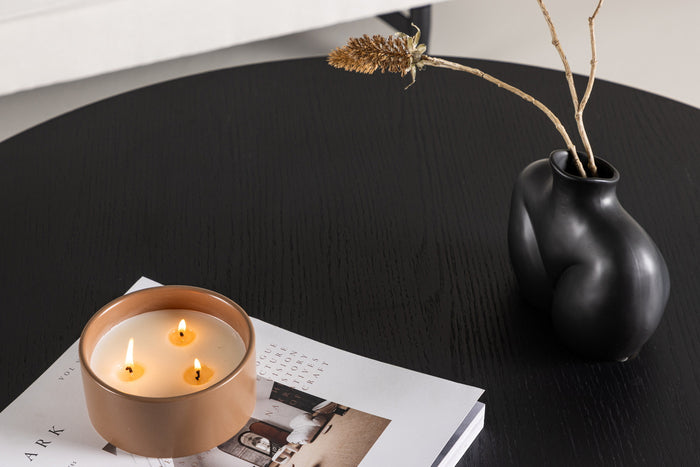 Fjôrd - Salontafel Zwart Ø100cm - MDF - Bootcut