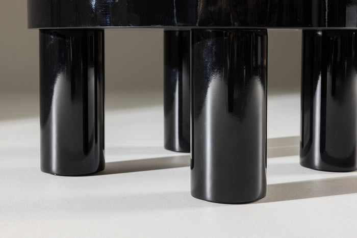 Fjôrd - Salontafel Zwart Ø60cm - MDF - Varberg