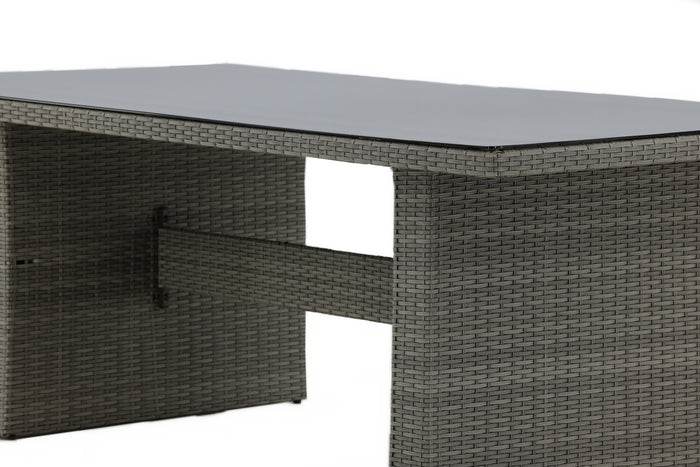 Fjôrd - Tuintafel Grijs 200cm - Wicker - Padova