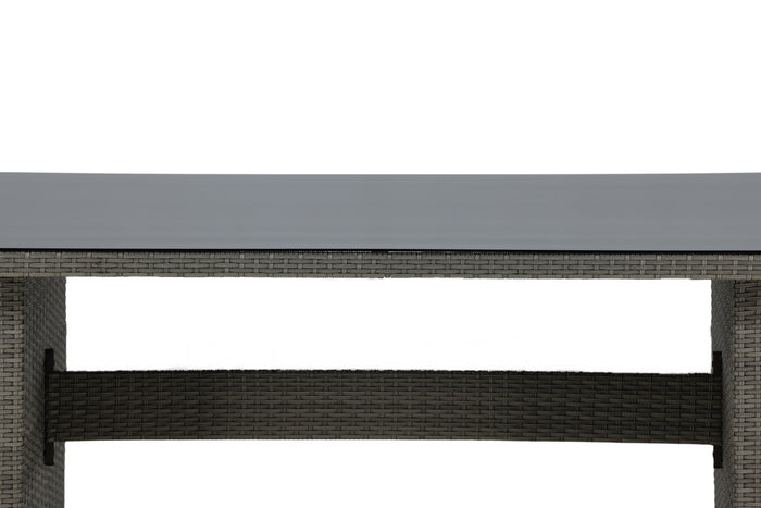 Fjôrd - Tuintafel Grijs 200cm - Wicker - Padova