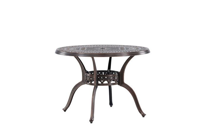 Fjôrd - Tuintafel Bruin Ø100cm - Metaal - Coimbra