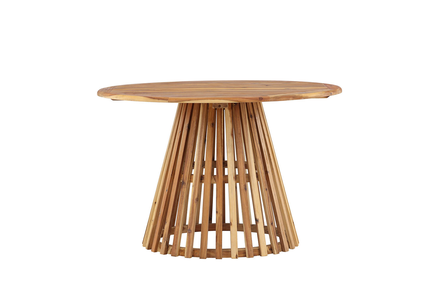 Rebellenclub Elm Tuintafel - ø120cm - Naturel Hout