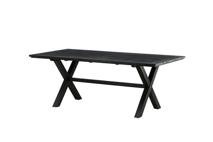 Fjôrd - Tuintafel Zwart 200cm - Acaciahout - Rives