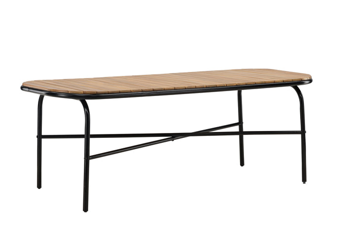Fjôrd - Tuintafel Zwart 200cm - Acaciahout - Holmbeck