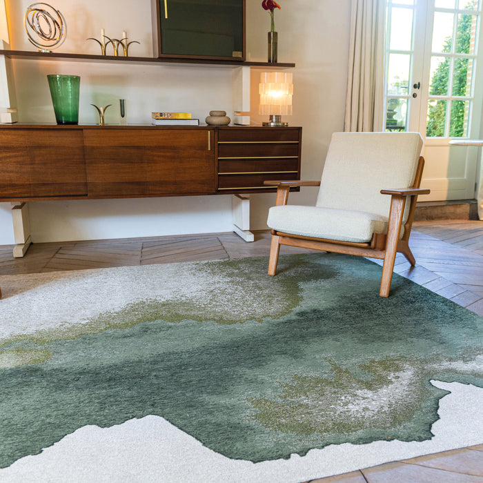 Louis de Poortere Lagoon Vloerkleed 170 x 240 cm - Palm Green Meditation