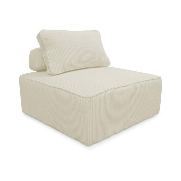 sweeek - Set van fauteuils voor modulaire bank 3 zitplaatsen corduroy