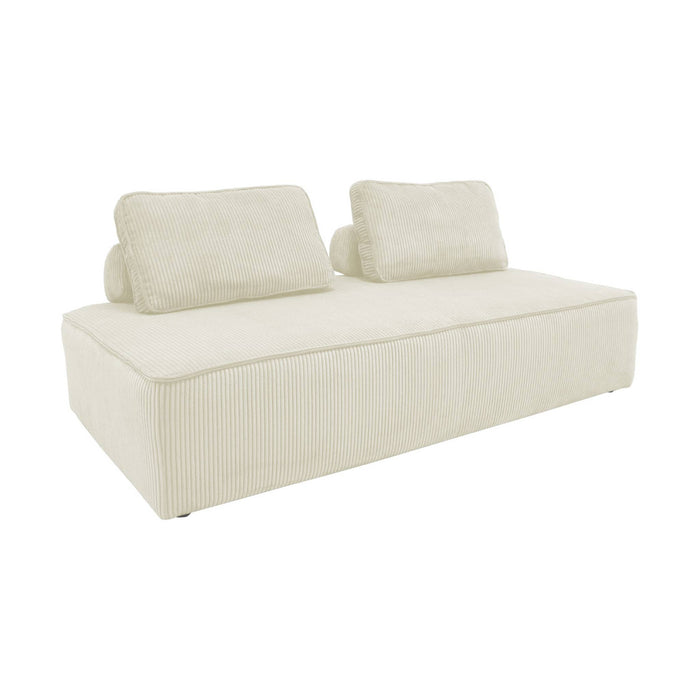 sweeek - Set van fauteuils voor modulaire bank 3 zitplaatsen corduroy