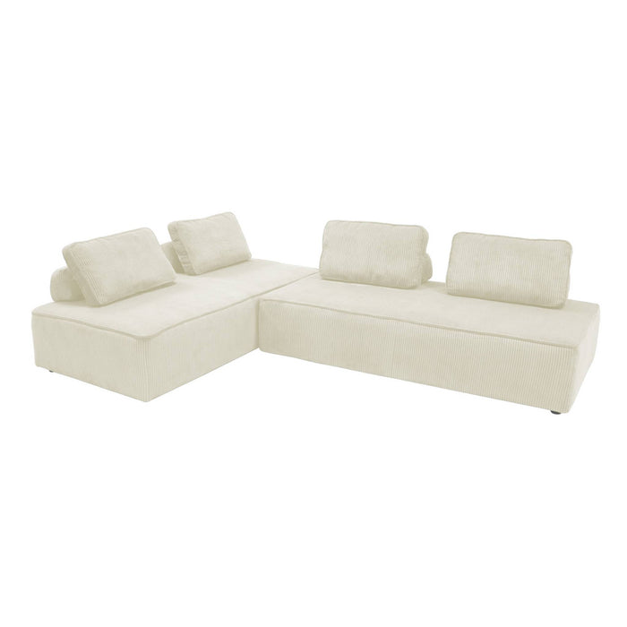 sweeek - Fauteuils in corduroy 2 zitplaatsen (set van 2)