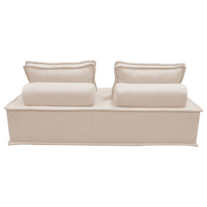 sweeek - 2-zits fauteuil DAO voor gestoffeerde modulair bank (Set van