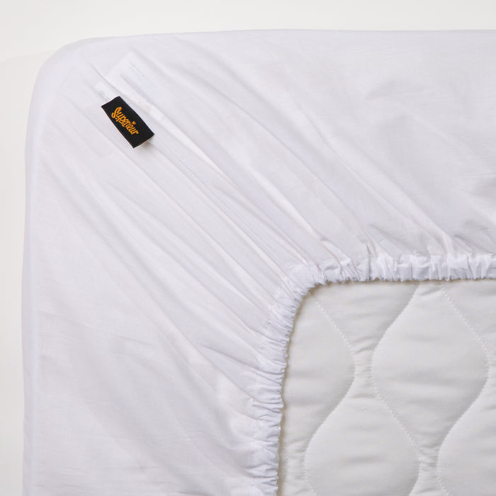 Superieur - Hoeslaken -  Katoen - Wit - 120x200cm