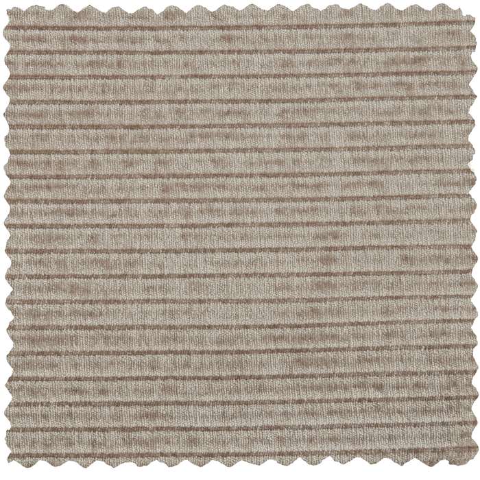 WOOOD Mojo Chaise Longue Bank Links - Geweven Ribstof - Donker Zand