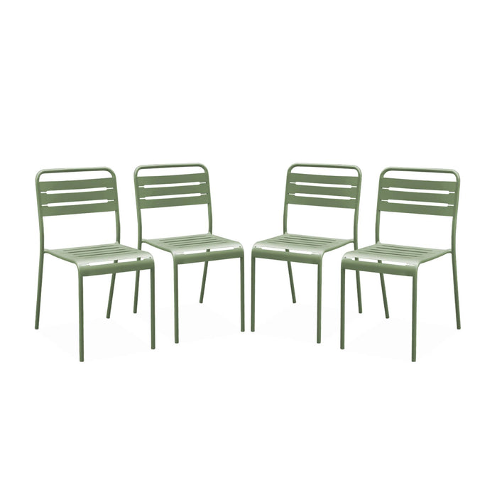 sweeek - Tuinstoelen metaal (set van 4)