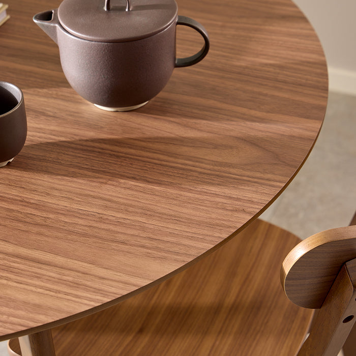 by fonQ Walden Eettafel Ø 105 cm - Walnoot