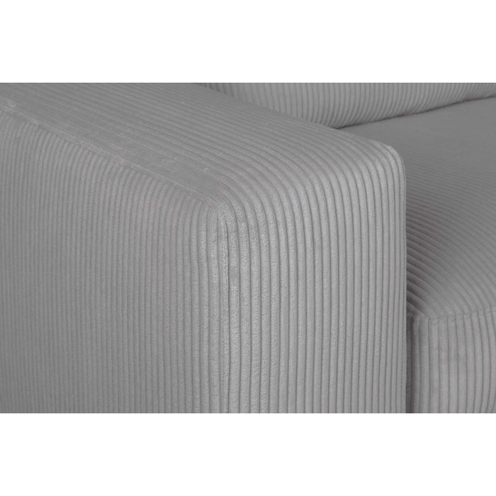 by fonQ Snug 3-zits Hoekbank met Chaise Longue Rechts - Lichtgrijs