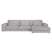 by fonQ Snug 3-zits Hoekbank met Chaise Longue Rechts - Lichtgrijs
