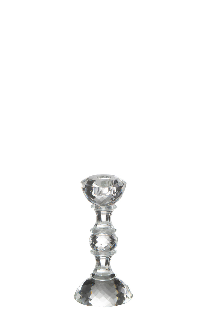 J-Line kandelaar Marie - kristal - transparant - small