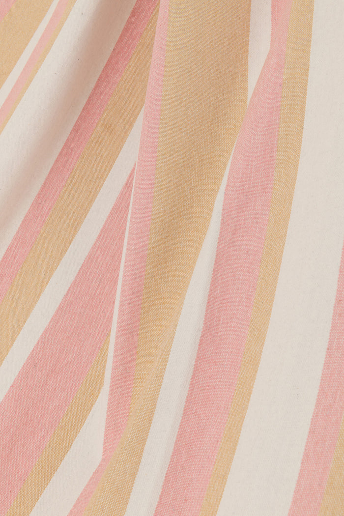 J-Line hangmat Strepen - katoen|polyester - wit|beige|lichtr