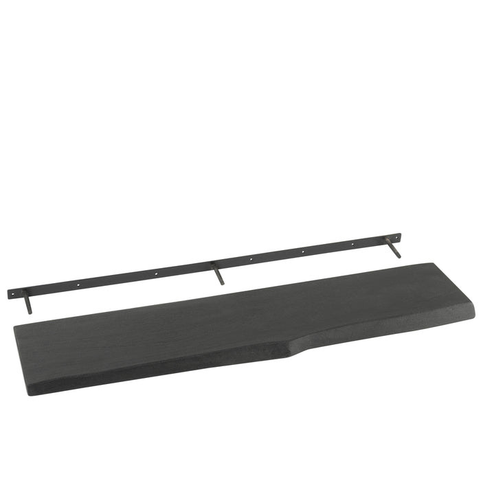 J-Line wanddecoratie Gerard - hout - zwart - large