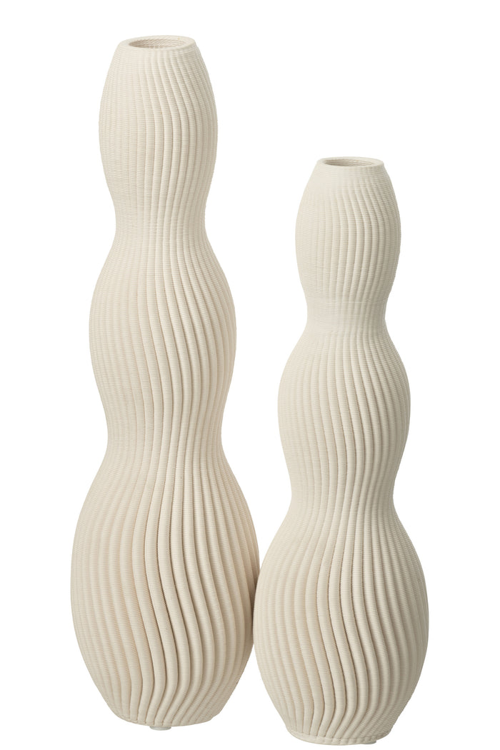 J-Line Vaas Kudos Keraiek Beige Large