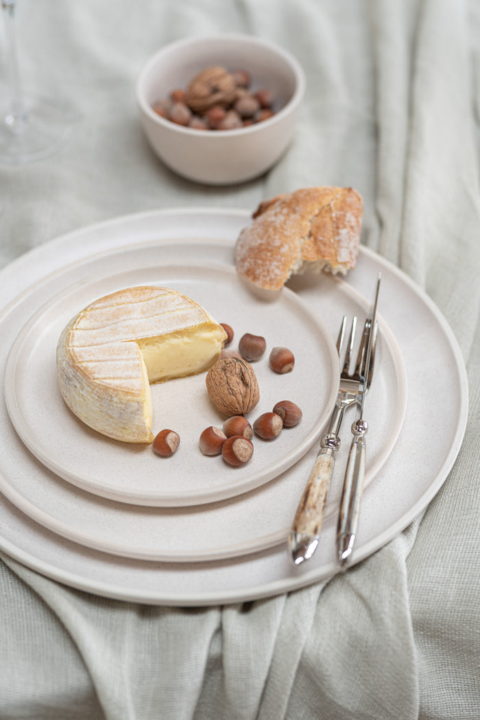 J-Line bord Marie - keramiek - creme - medium - 6 stuks