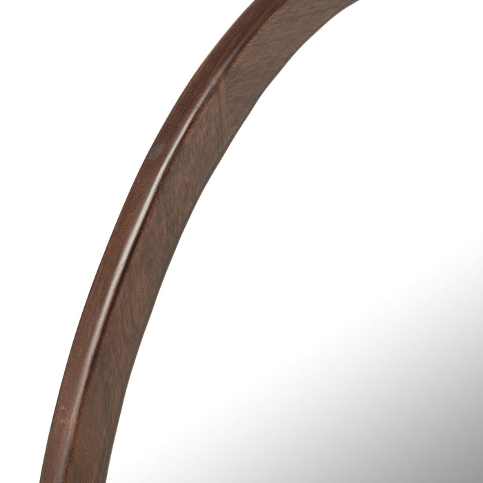 J-Line spiegel Whisp Mango - hout - bruin - large - Ø 59 cm