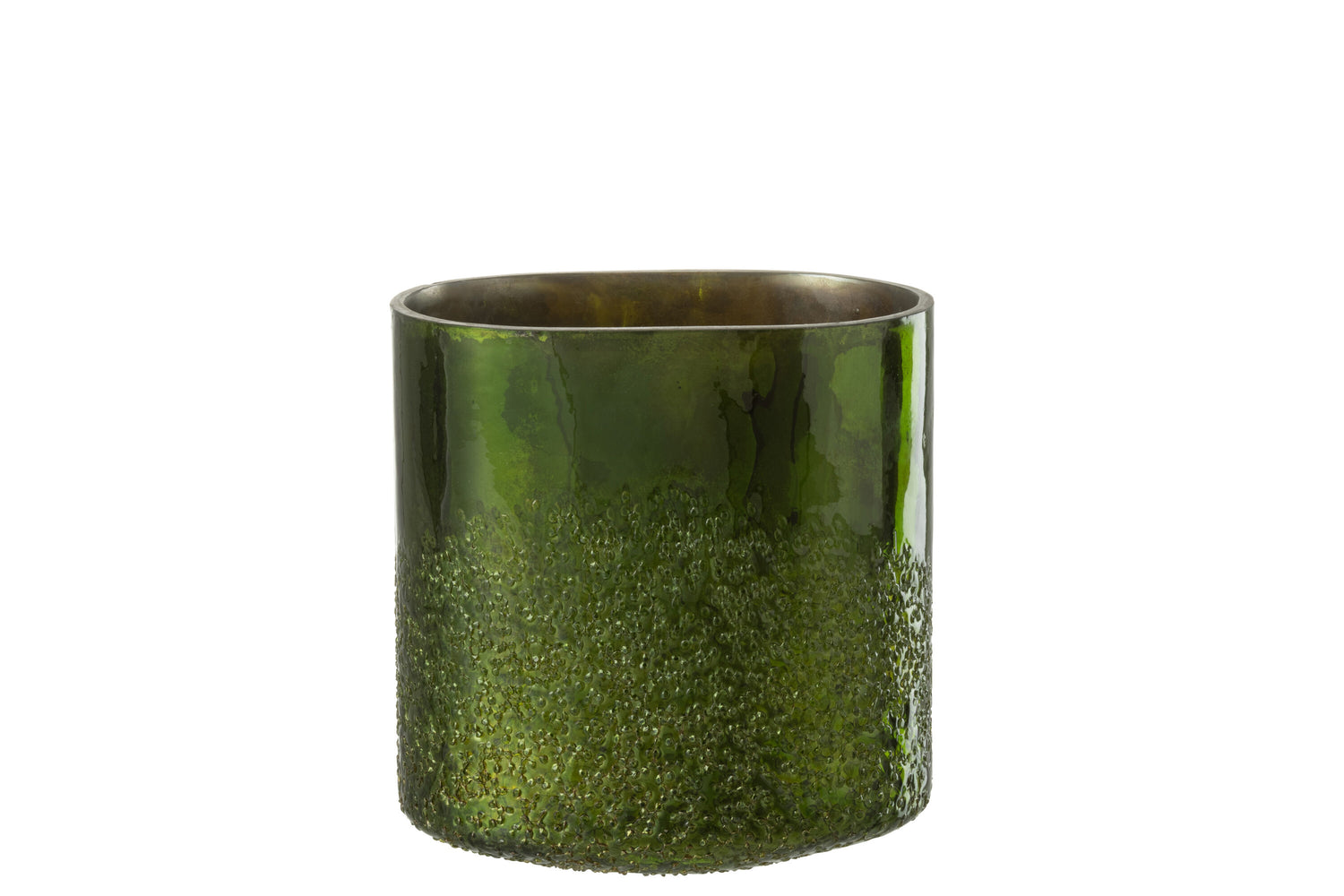 J-Line windlicht Spiegel - glas - groen - extra large