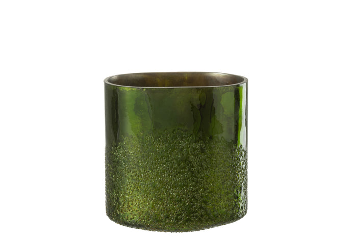 J-Line windlicht Spiegel - glas - groen - extra large
