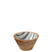 J-Line kom Strepen - hout - blauw|wit - small
