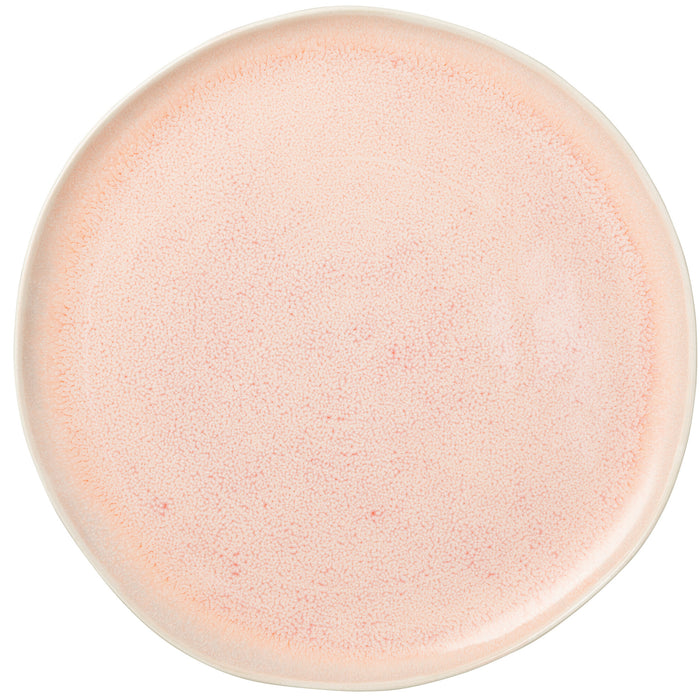 J-Line bord Lara - porselein - zalm - large - 6 stuks