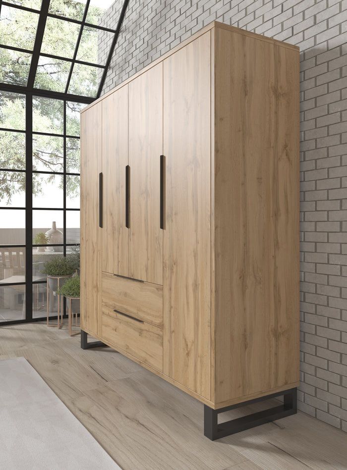 Meubella Kledingkast Harlow - Eiken - 191 cm